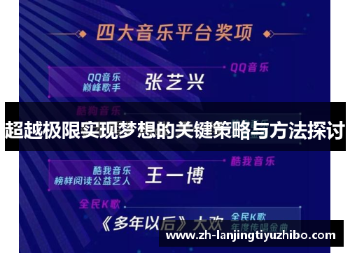 超越极限实现梦想的关键策略与方法探讨